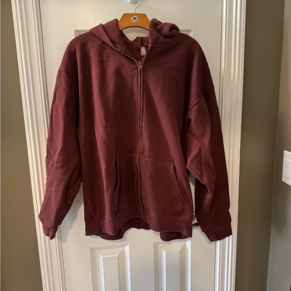 SKIMS zip up hoodie